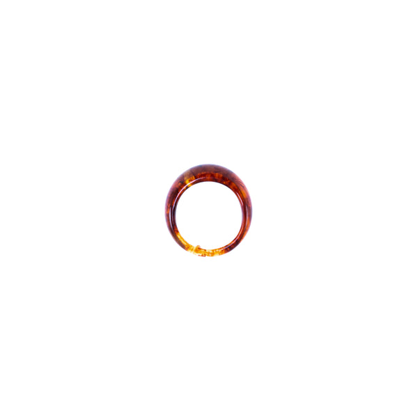 Marble Resin Ring - Caramel Brown