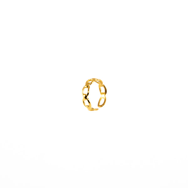 Link Ring - Gold Plated - Adjustable