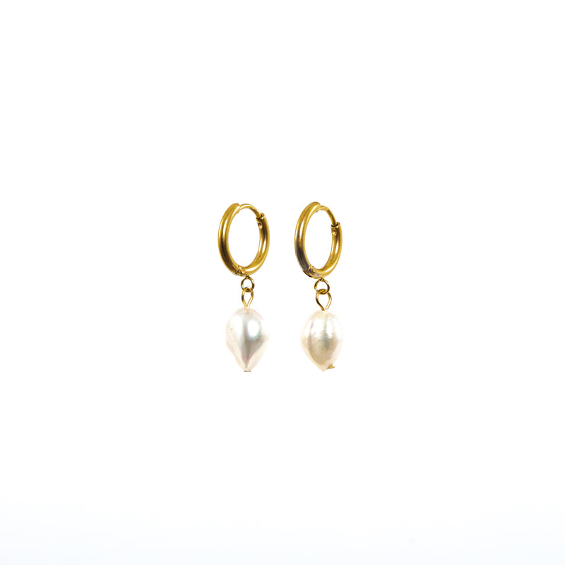 Freshwater Pearl Earrings - Gold Plated