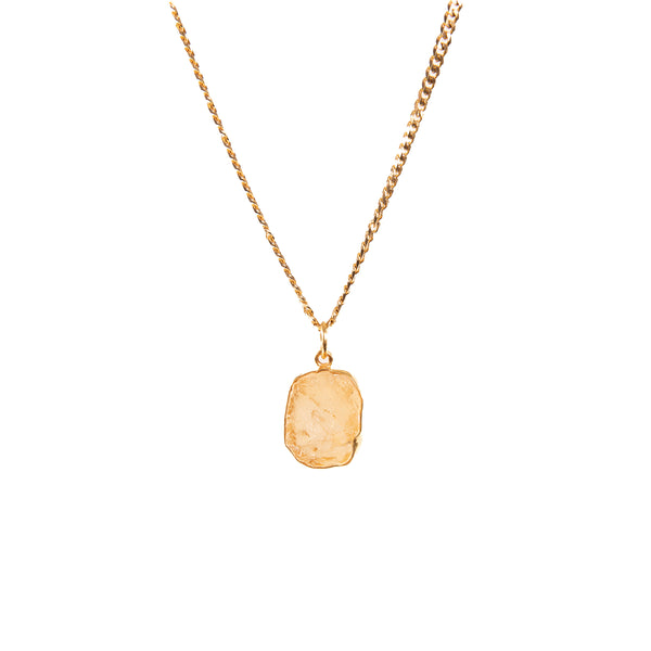 Stone of Happiness - Curban Chain - Citrine - Silver / Gold Plated