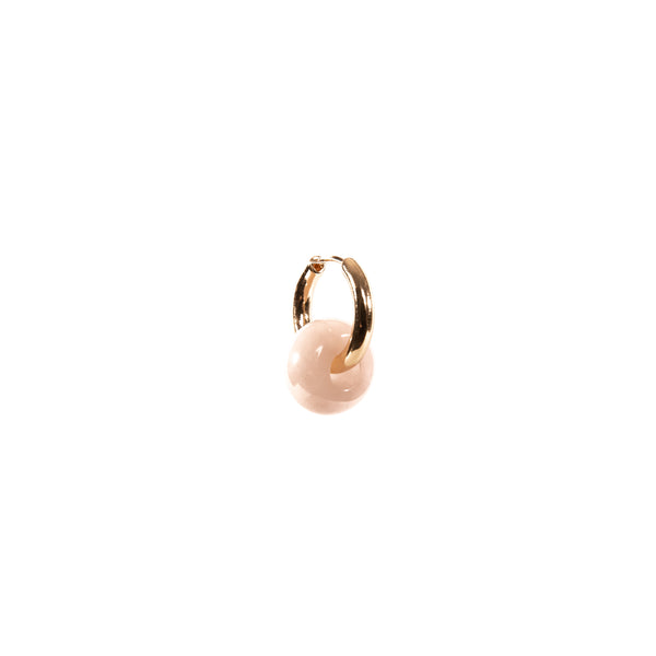 Stone of Love - Rose Quartz Bead Ear Hoop
