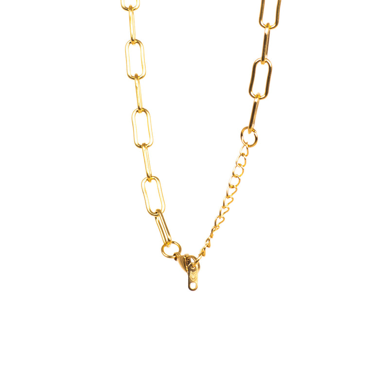 Big Oval Link Necklace - Silver / Gold Plated