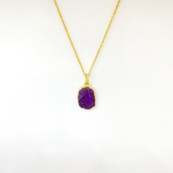 Stone of Protection - Amethyst (Gold Plated) - Wolff Jewellery