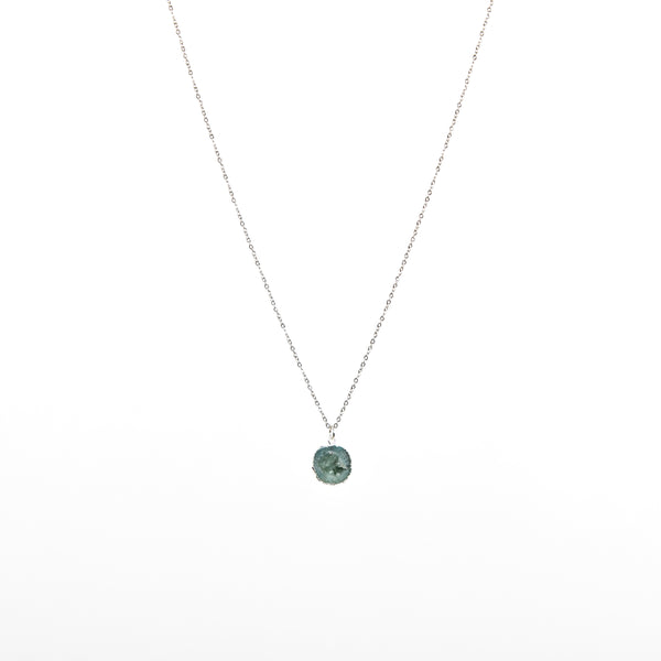 Stone of Spirituality Green Necklace - (Silver / Gold Plated)