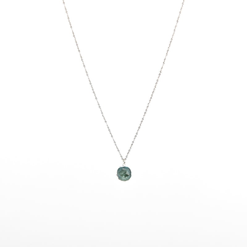 Stone of Spirituality Green Necklace - (Silver / Gold Plated)