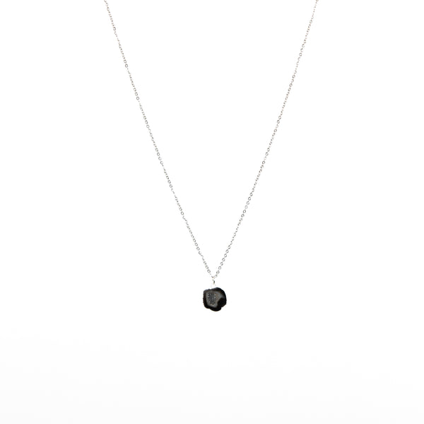 Stone of Spirituality Black Necklace -(Silver / Gold Plated)