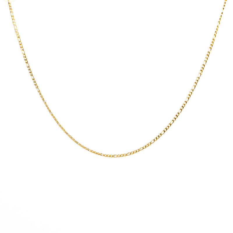 Figaro Necklace 3 mm - Silver / Gold Plated / Multicolour