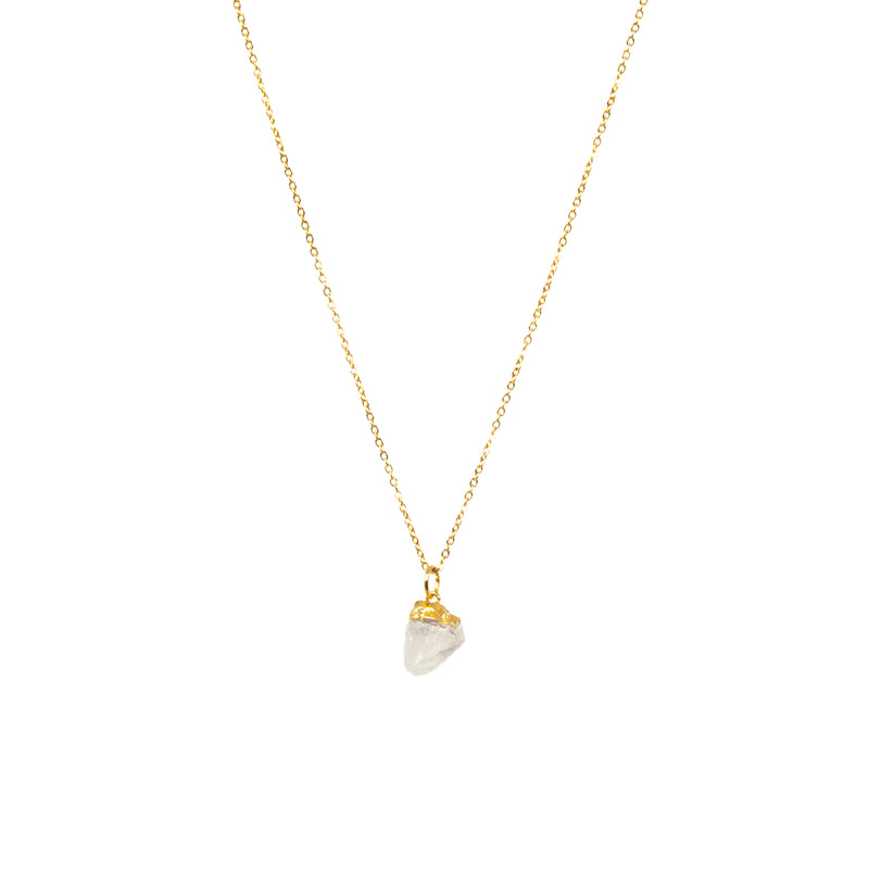 Stone of Intuition Necklace - Moonstone - Small - (Gold Plated or Silver)