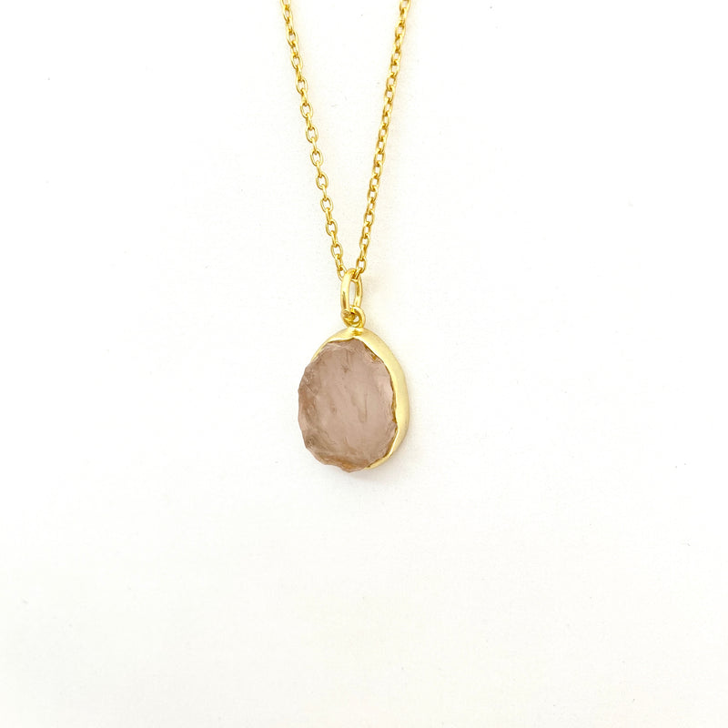 Stone of Love - Rose Quartz (Gold Plated) - Wolff Jewellery